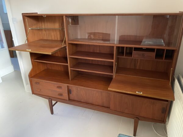 Large Mid Century (Circa 1970's) Danish Style Teak High Sideboard - Image 8