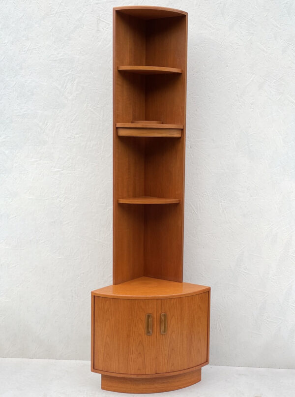 Mid Century Teak Corner Cabinet And Shelving Unit. Modular G Plan Fresco