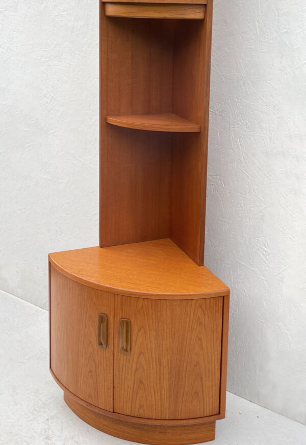 Mid Century Teak Corner Cabinet And Shelving Unit. Modular G Plan Fresco - Image 3