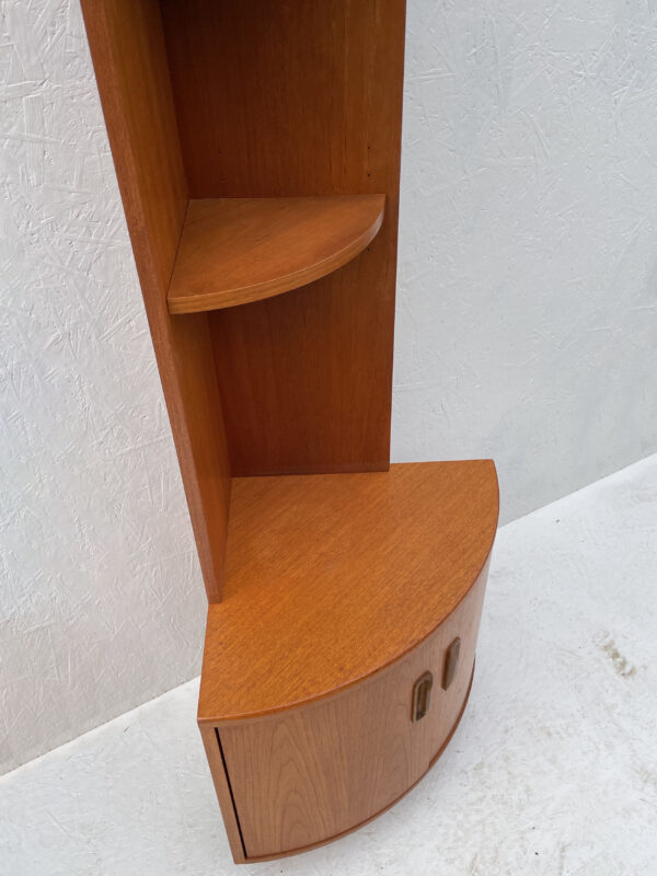 Mid Century Teak Corner Cabinet And Shelving Unit. Modular G Plan Fresco - Image 4