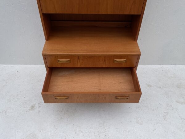 Mid Century Teak Cocktail Wall Cabinet, Modular G Plan Fresco - Image 6