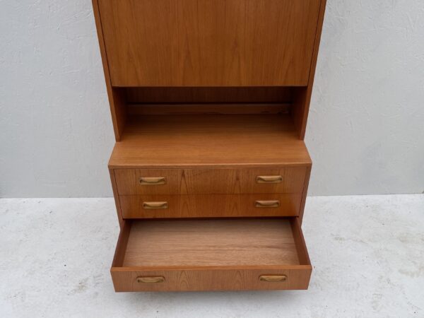Mid Century Teak Cocktail Wall Cabinet, Modular G Plan Fresco - Image 7