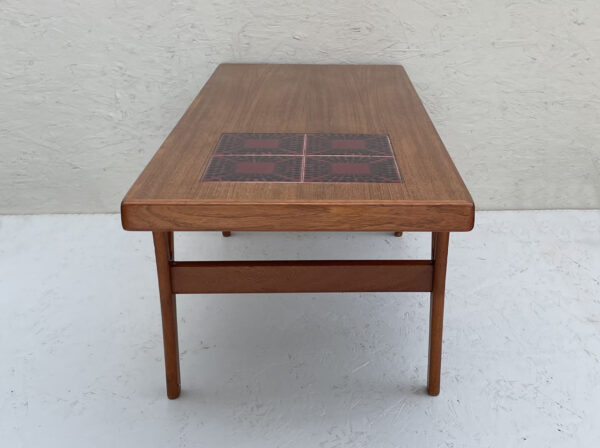 Large Danish Teak And Tile Mid Century Coffee Table By Trioh - Image 8