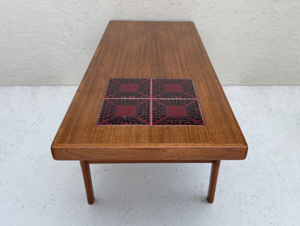 Large Danish Teak And Tile Mid Century Coffee Table By Trioh - Image 6