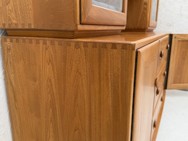 Vintage Ercol Windsor Modular Sideboard With Display Cabinets - Image 9