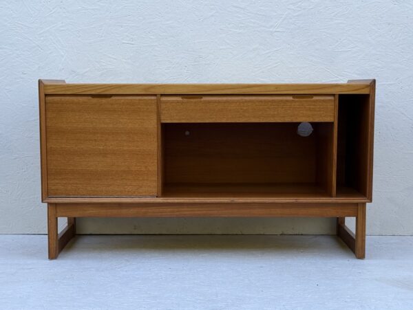 Small Mid Century Teak Media Sideboard