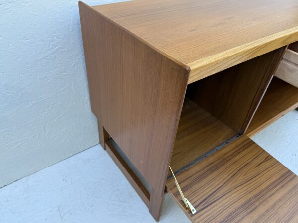 Small Mid Century Teak Media Sideboard - Image 10