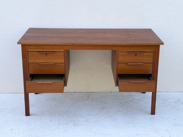Mid Century Danish, Teak Desk By Bent Silberg - Image 4