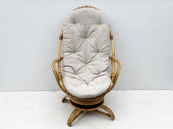Vintage 1960's/1970's Mid Century Bamboo And Cane Rocking Lounge Chair - Image 2
