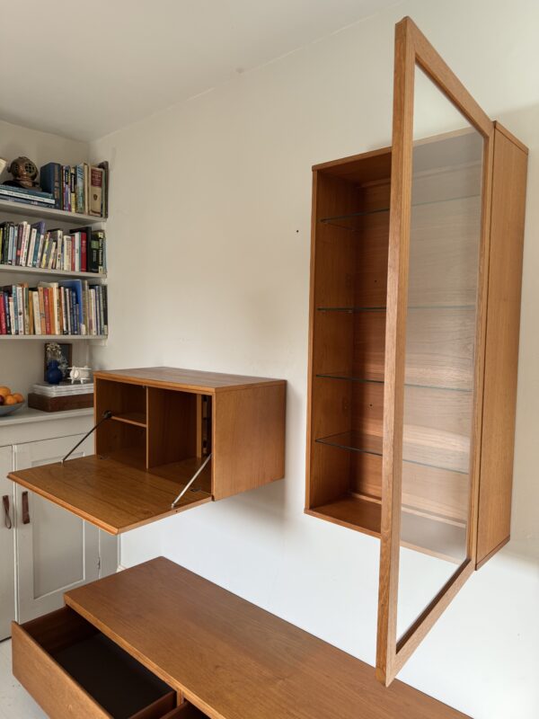 Modular Mid Century Teak Wall Units And Cabinet - Image 7