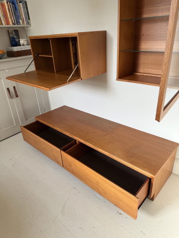 Modular Mid Century Teak Wall Units And Cabinet - Image 8