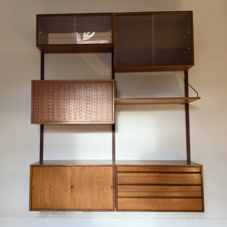 Two Bay Mid Century Danish Wall System By Poul Cadovius