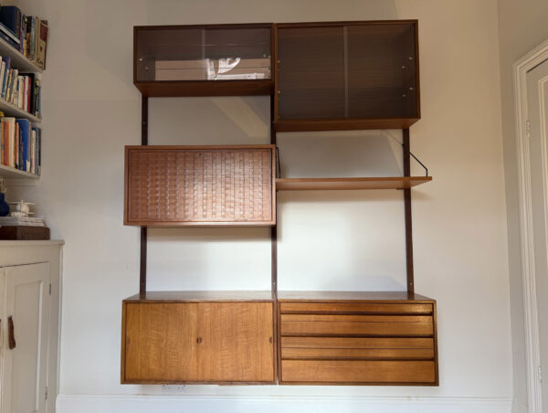 Two Bay Mid Century Danish Wall System By Poul Cadovius