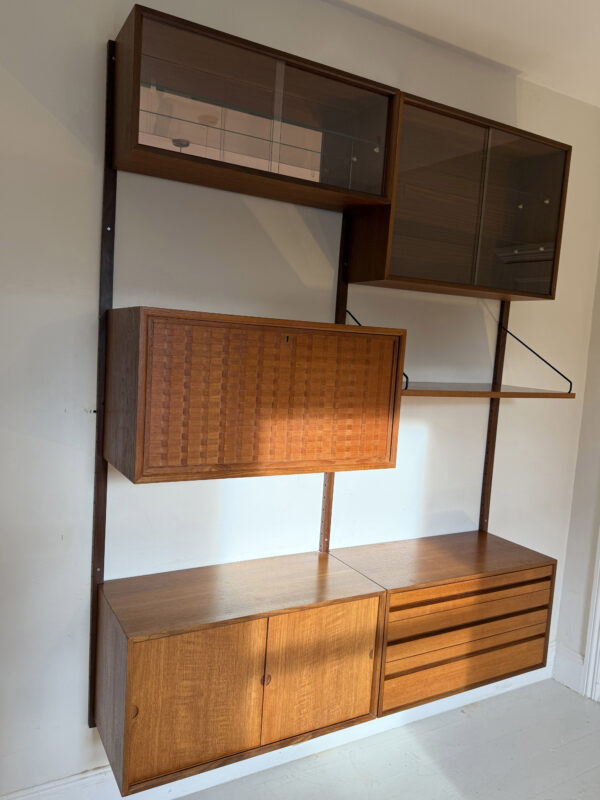 Two Bay Mid Century Danish Wall System By Poul Cadovius - Image 3
