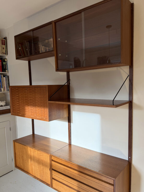 Two Bay Mid Century Danish Wall System By Poul Cadovius - Image 4