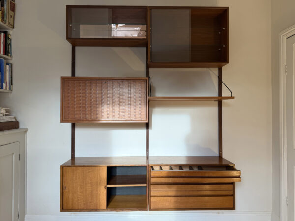 Two Bay Mid Century Danish Wall System By Poul Cadovius - Image 5