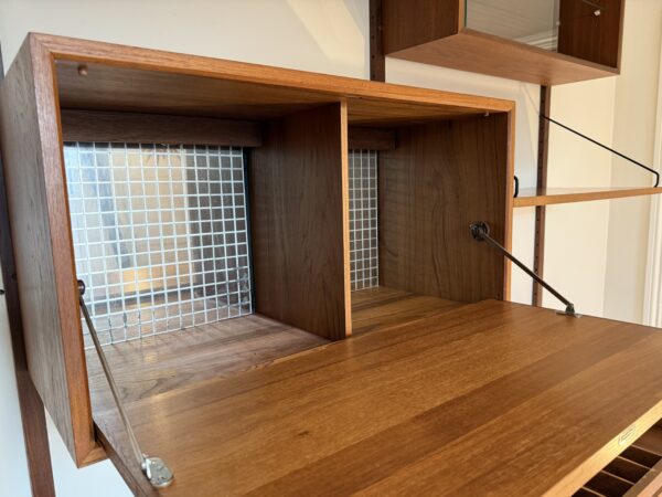 Two Bay Mid Century Danish Wall System By Poul Cadovius - Image 13