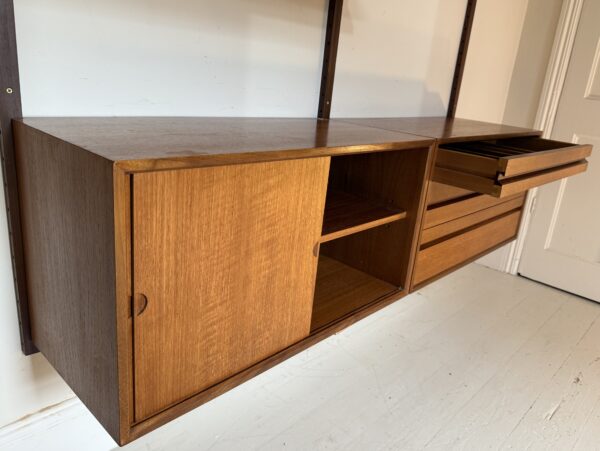 Two Bay Mid Century Danish Wall System By Poul Cadovius - Image 14