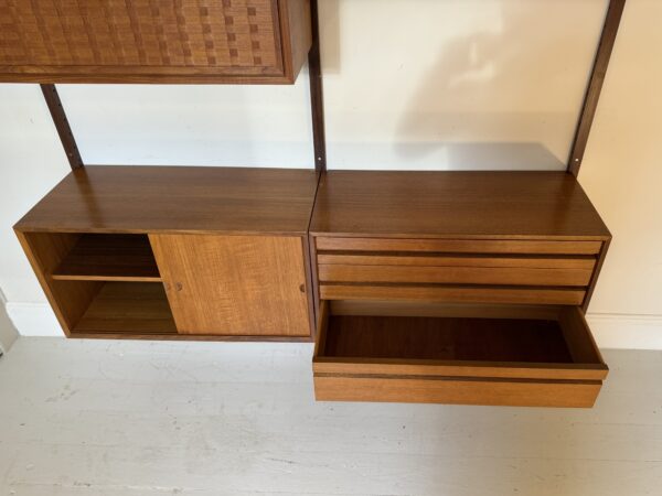 Two Bay Mid Century Danish Wall System By Poul Cadovius - Image 18