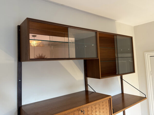 Two Bay Mid Century Danish Wall System By Poul Cadovius - Image 7