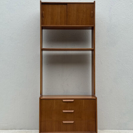 Mid Century, Teak, Free Standing Wall Unit