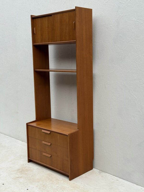 Mid Century, Teak, Free Standing Wall Unit - Image 5