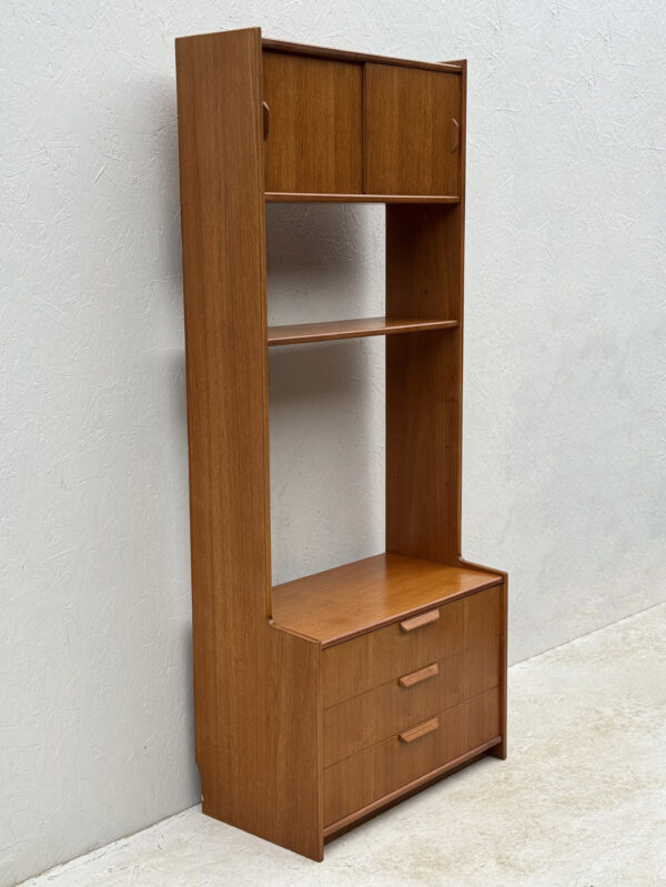Mid Century, Teak, Free Standing Wall Unit - Image 7