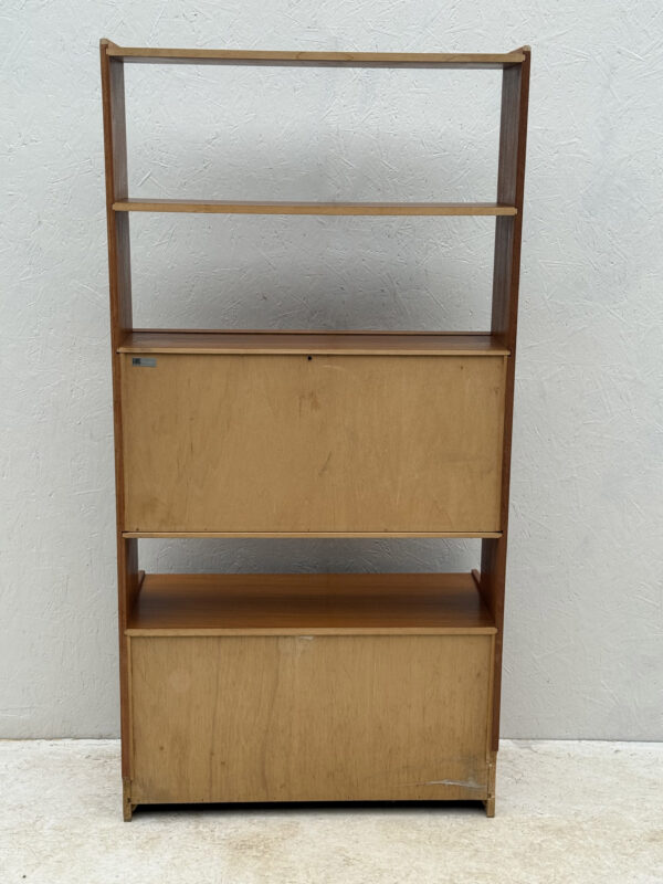 Mid Century, Freestanding Teak Drinks Cabinet With Open Back Shelving - Image 10