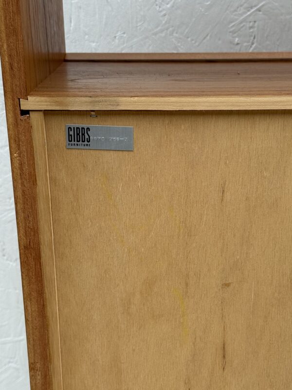 Mid Century, Freestanding Teak Drinks Cabinet With Open Back Shelving - Image 11