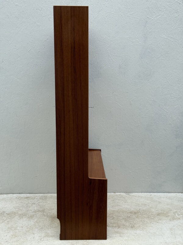 Mid Century, Freestanding Teak Drinks Cabinet With Open Back Shelving - Image 12
