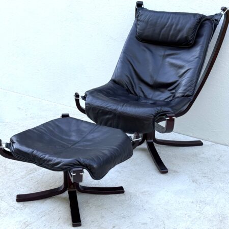 Falcon Chair And Footstool By Sigurd Ressel
