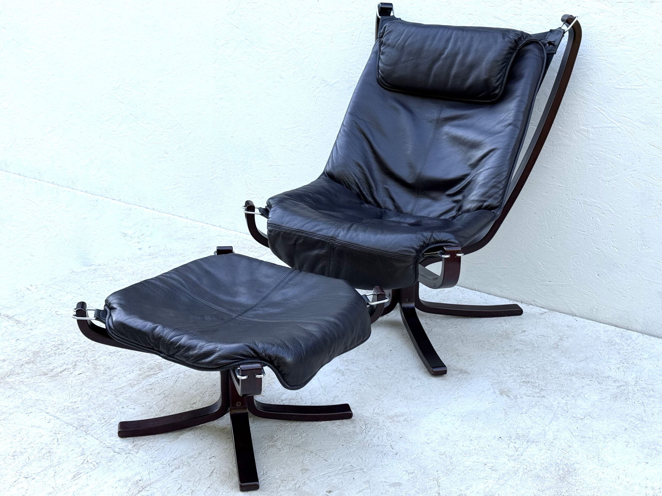 Falcon Chair And Footstool By Sigurd Ressel