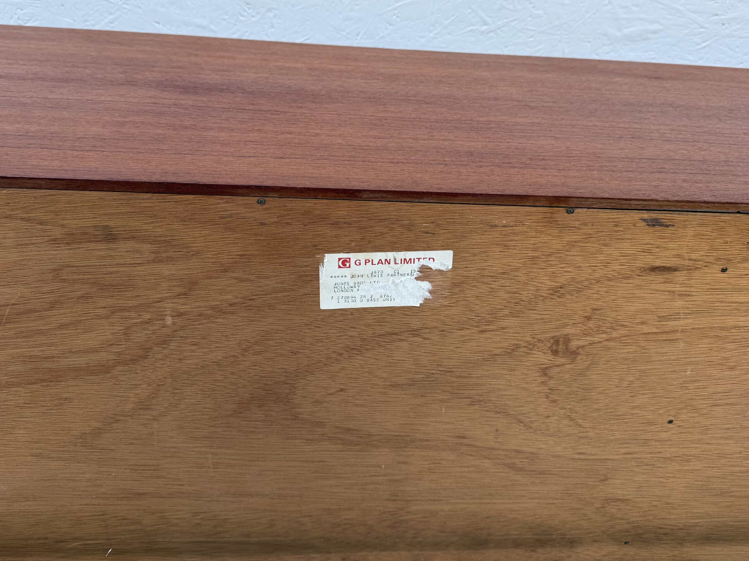 Mid Century G Plan Plinth Based Sideboard - Image 9