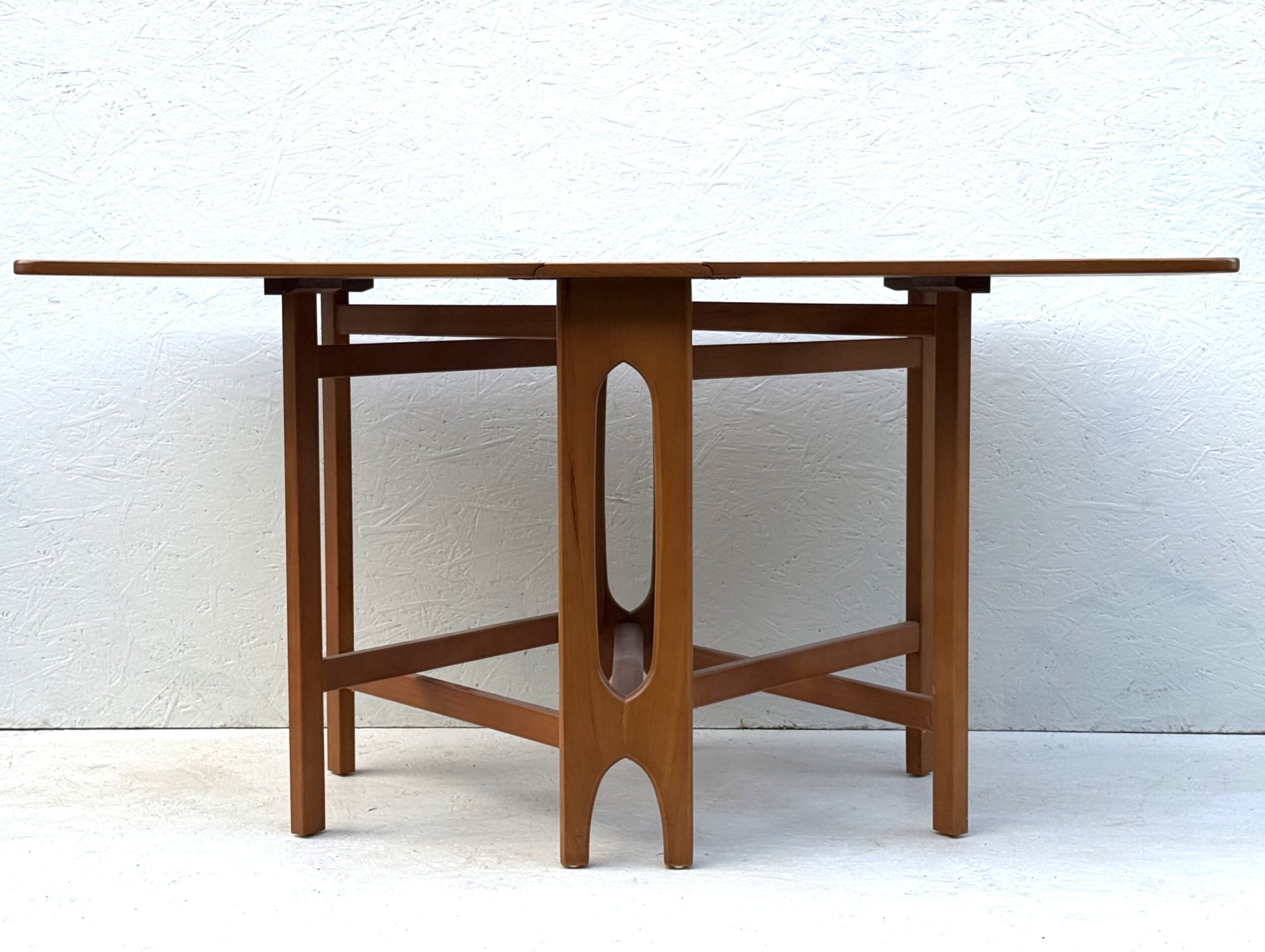 Mid Century Teak Drop Leaf Dining Table - Image 7