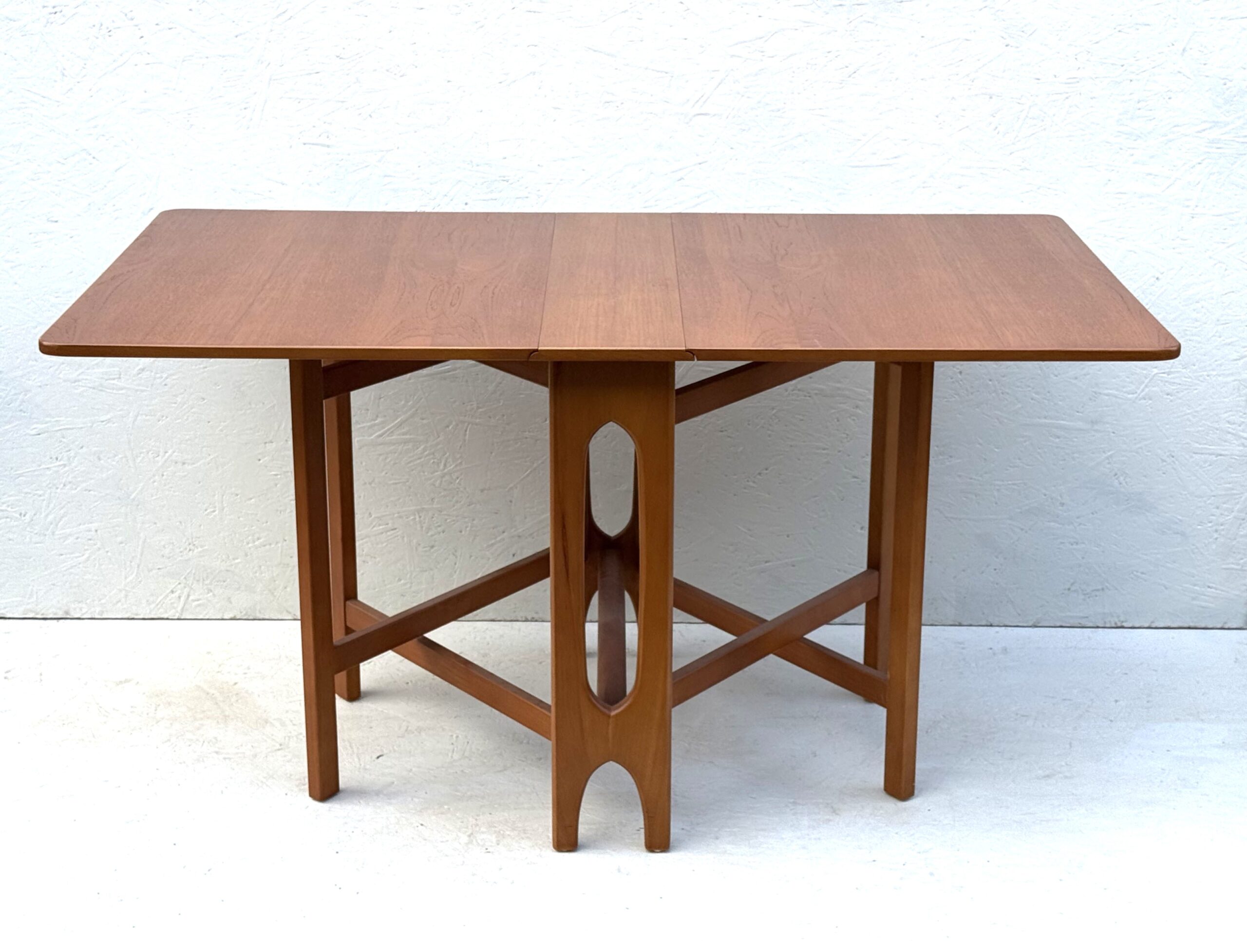 Mid Century Teak Drop Leaf Dining Table